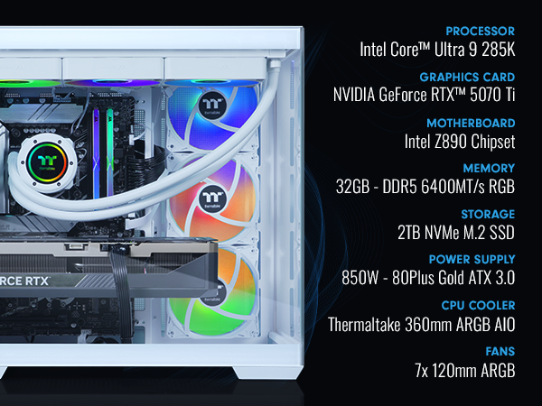Amazon.com: Thermaltake LCGS View u2870TS-380 Gaming Desktop