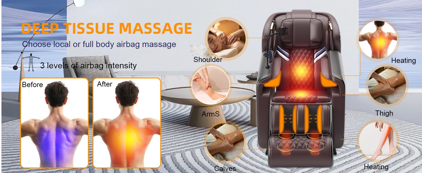 Deep Tissue Massage with 5 Auto Modes