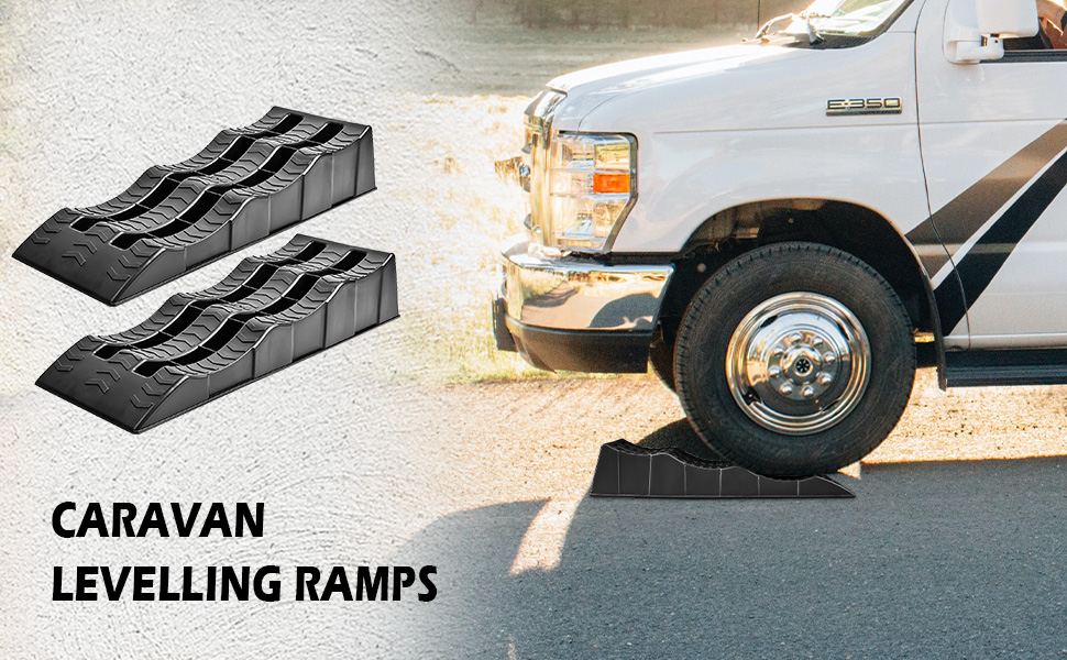 Savieva Caravan Levelling Ramps 2 Pack HeavyDuty Motorhome