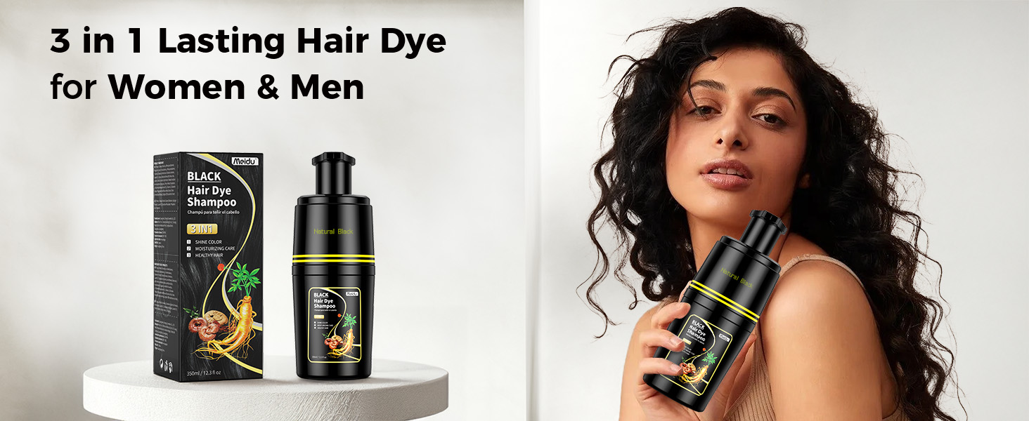 black shampoo hair dye