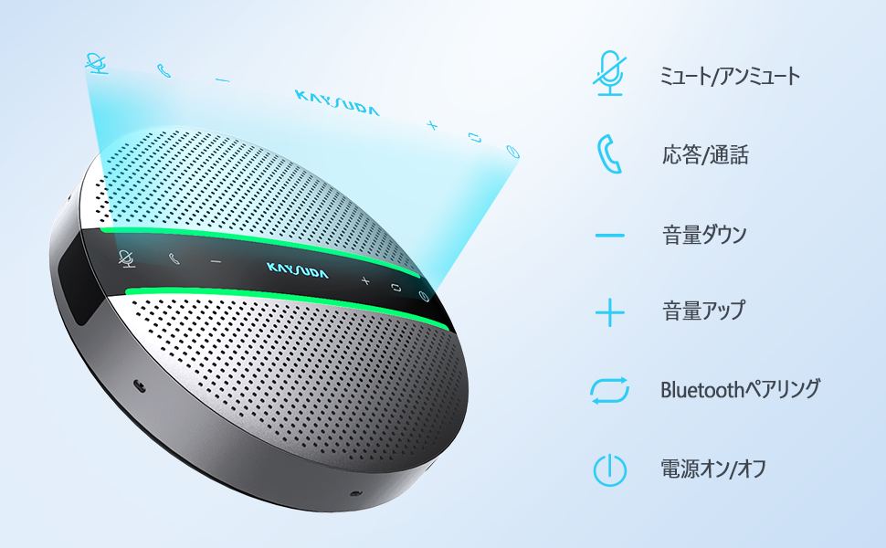 Amazon.co.jp: スピーカーフォン Bluetooth対応 Kaysuda マイク