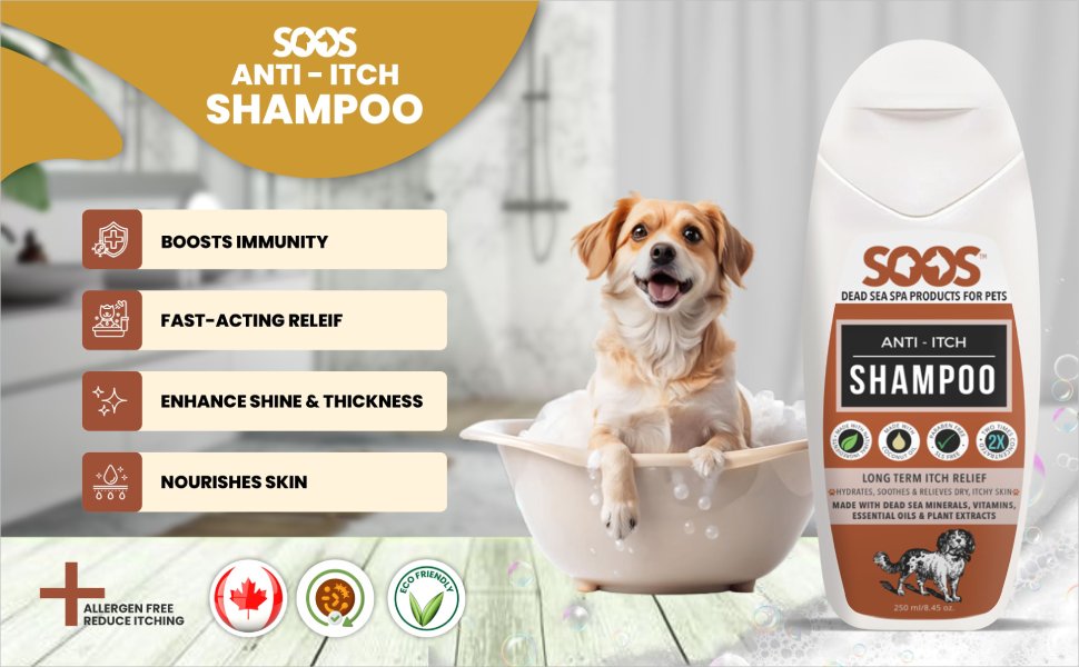 anti-itch, dog, cat, shampoo, organic, puppy, kitten, pet, skin, coat, antifungal, antibacterial