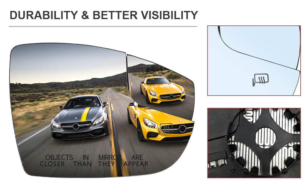 Passenger Right Side Mirror Replacement for 20122018 Ford