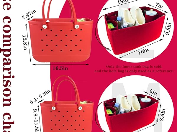 bogeyページ Amazon.com: Lckaey Rubber Beach Bag Organizer Compatible