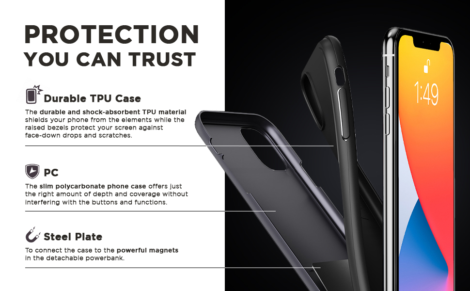 Magplus Battery Charging Case for iPhone 11 Pro Charger