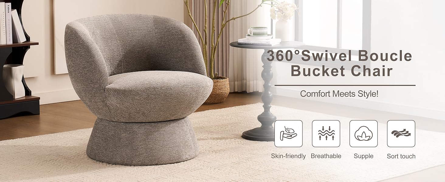 barrel swivel chair