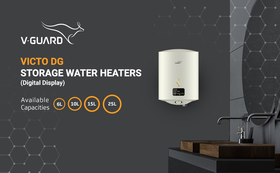victo digital storage water heater geyser for home