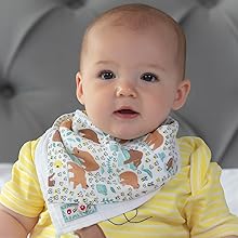 Piccalilly_Muslin_Bib_and_Burp_Cloth_featured_on_a_baby