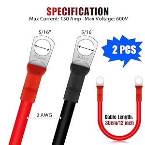 Auto Battery Cable 12v Car Battery Charger Cable