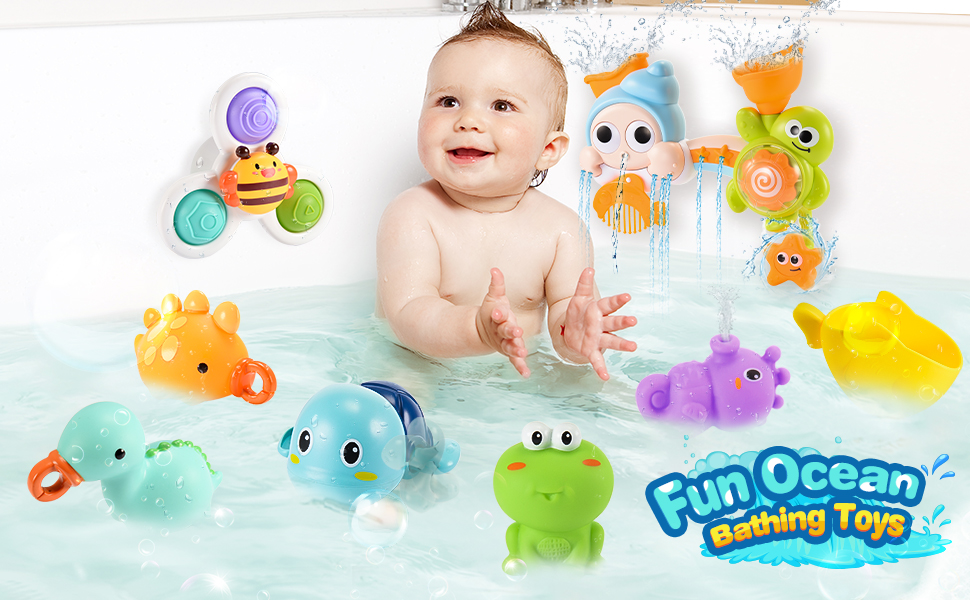 Bath Toys for Toddlers 13, vicia Ocean Baby Bath Toys, Baby Shower