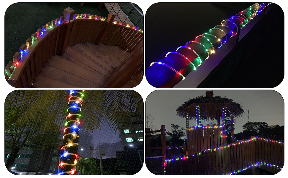 Cattlite LED Rope Lights Outdoor,132Ft 400 LEDs Rope Light,Outdoor Rope