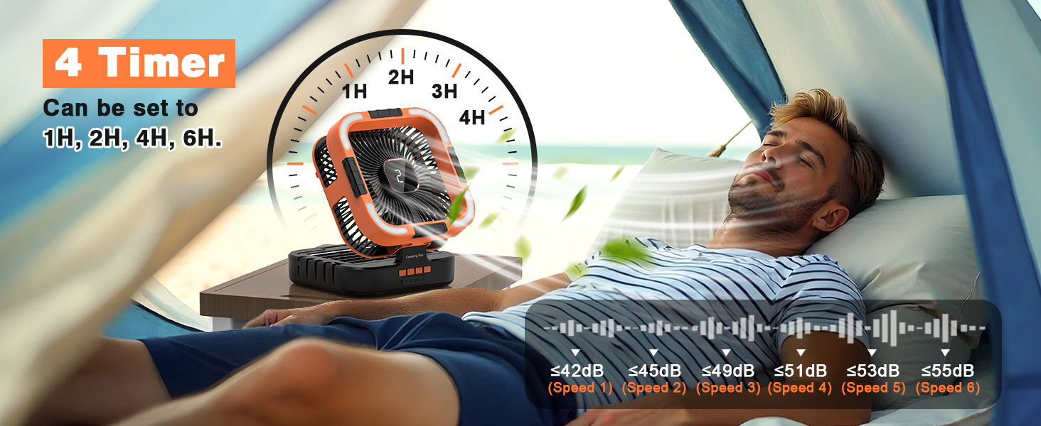 solar camping fan