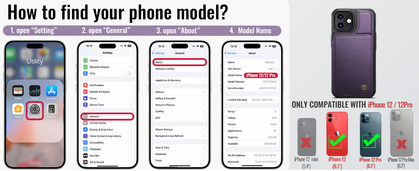 iPhone 12-12 pro wallet case