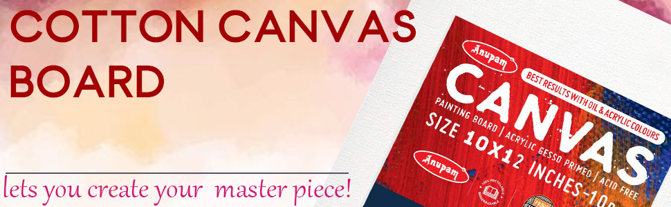 cotton canvas board for acrylic painting drawing artists colouring crayon medium canvas SPN-JGS