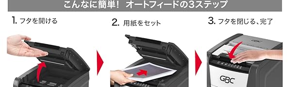 Amazon.co.jp: GBC オートフィードシュレッダー 静音 オフィス用
