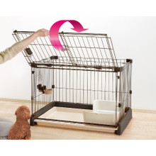 リッチェル］もっとお掃除簡単ペットサークル 120-60 ライトピンク リッチェル]Richell もっとお掃除簡単ペットサークル 120-60