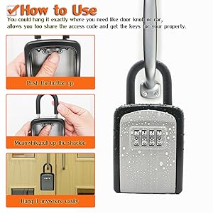 アントステラ　AUNT STELLA's Key Box キーボックス Amazon.com: Portable Key Lock Box, Upgrade Clearly Visible