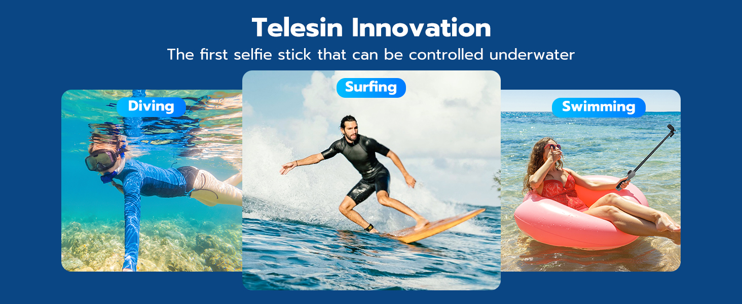 underwater selfie stick gopro