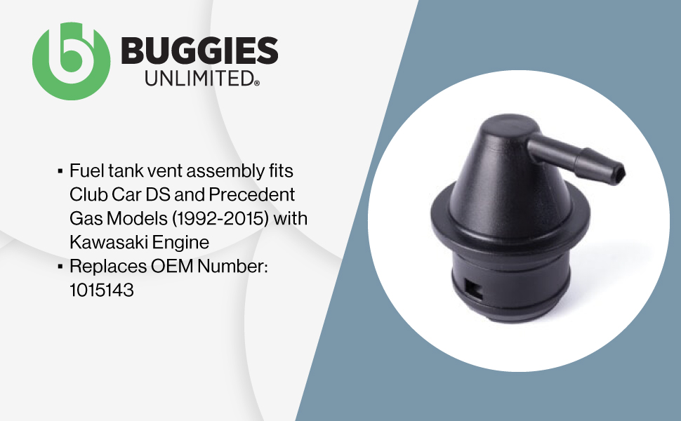 Buggies Unlimited Club Car Golf Cart Fuel Tank Vent