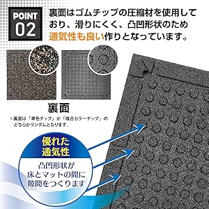 ジム用マット 11枚セット 50cm x 50cm 20mm ジム用マット 11枚セット 50cm x 50cm 20mm