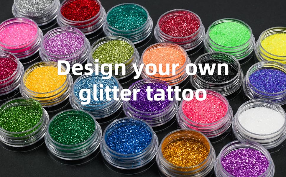 Set di tatuaggi glitterati per bambini