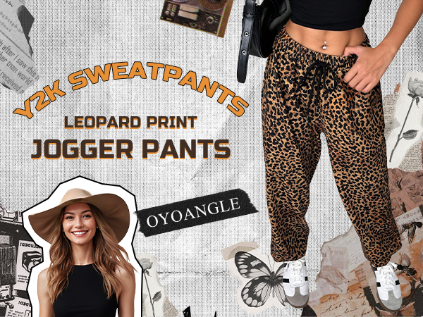 Amazon.com: OYOANGLE Women's Leopard Print Drawstring