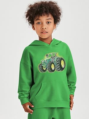 boys tractor hooded shirt