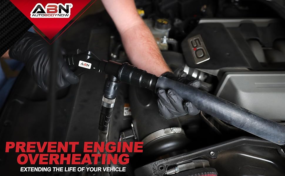 ABN Radiator Flush Kit Gun with Garden Hose Quick Connect