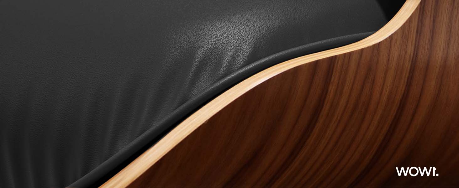 leather wood chair