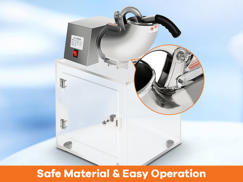 Snow Cone Machine Commercial 440lbs/hr Stainless Steel Ice