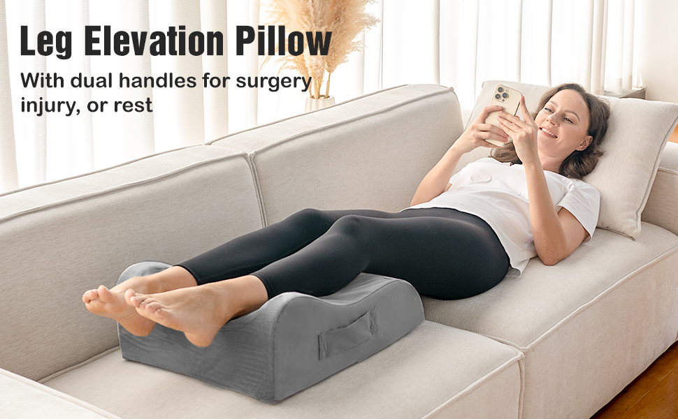 LightEase Elevating Leg Rest Pillow, Leg Pillows for Sleeping Elevation
