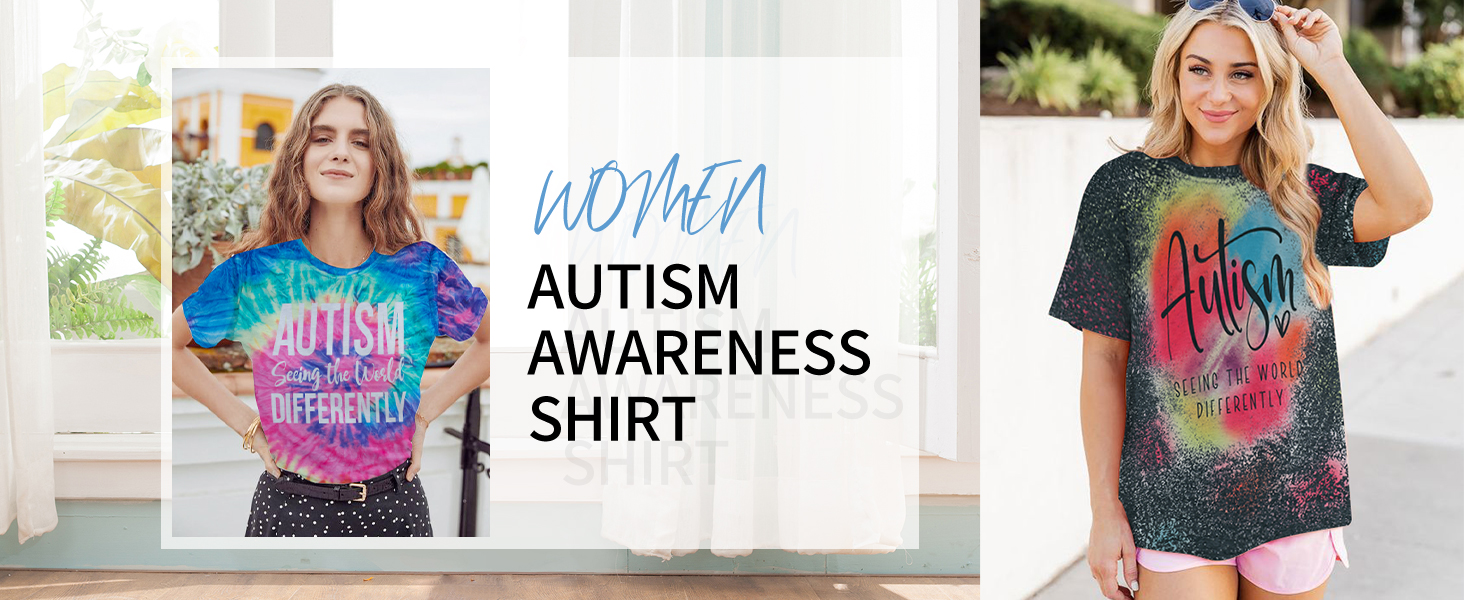 autism shirts women autism awareness shirt autism education teacher shirt casual bleached tee tops