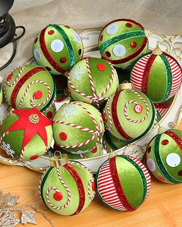 velvet Christmas ornaments
