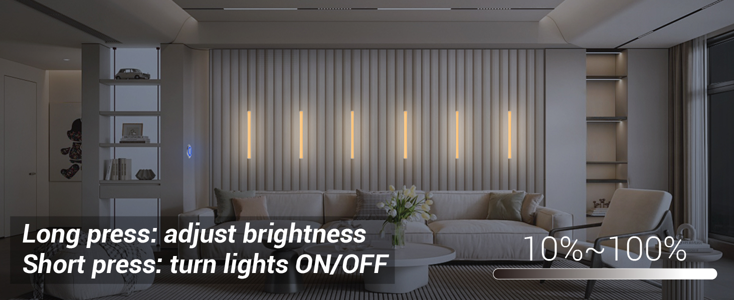 dimmable Wood Slat Wall Panel Lights