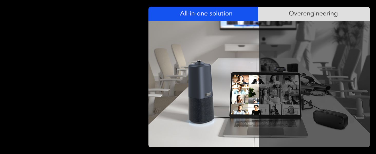 C50 360° Video Conference Camera, Microphone and Speaker, Noise Suppression, All-in-1 Webcam