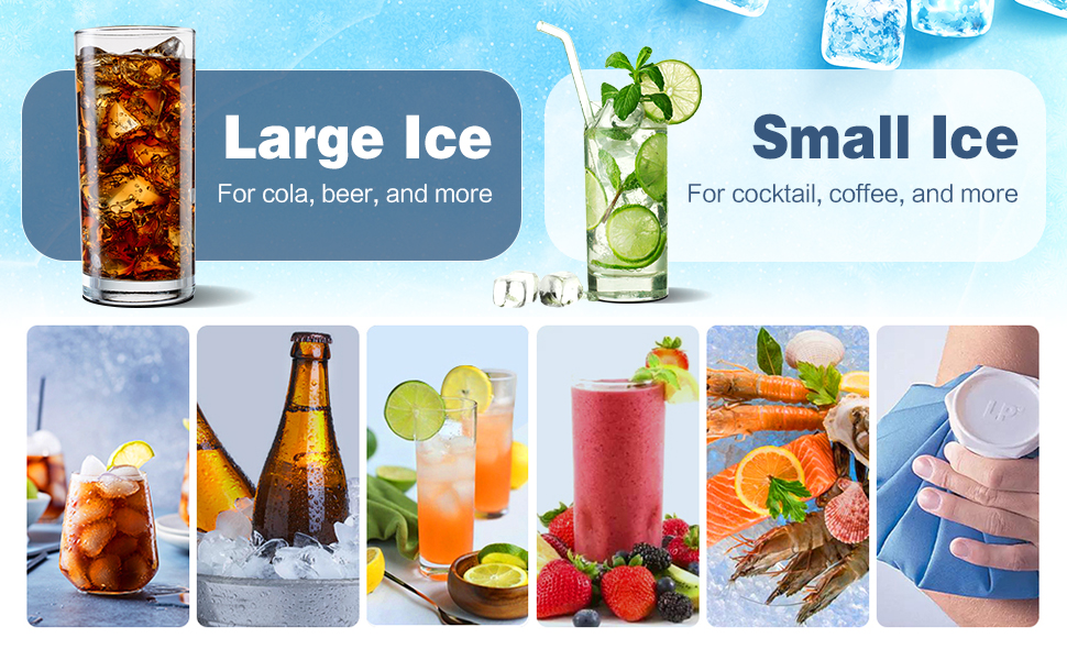 RELAX4LIFE Macchina Ghiaccio 15kg/24 Ore, 9 Cubetti Di Ghiaccio In 6 Minuti Cubetti, Macchina Del Ghiaccio Con Serbatoio D’Acqua 2 L, Cestello E Paletta Per Casa Ufficio Ristorante Bar 15 04