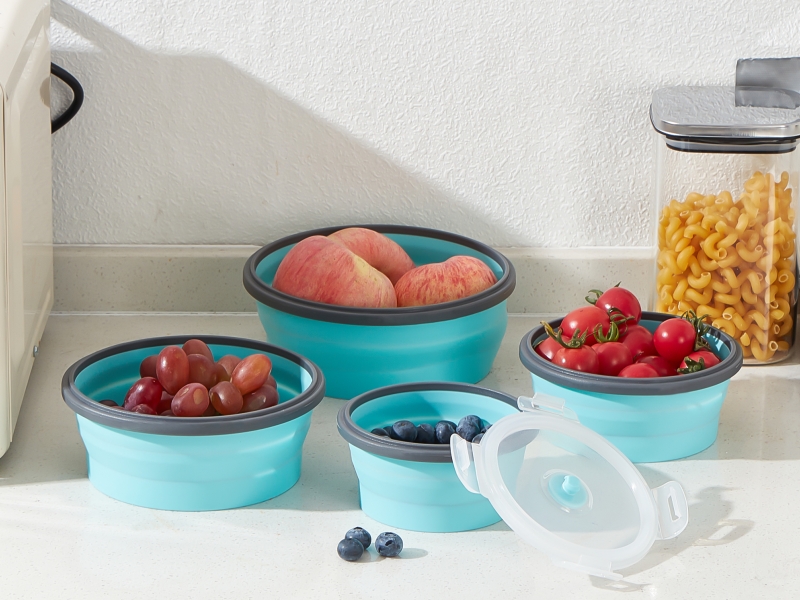 MOYUYA Silicone Collapsible Food Storage Containers With