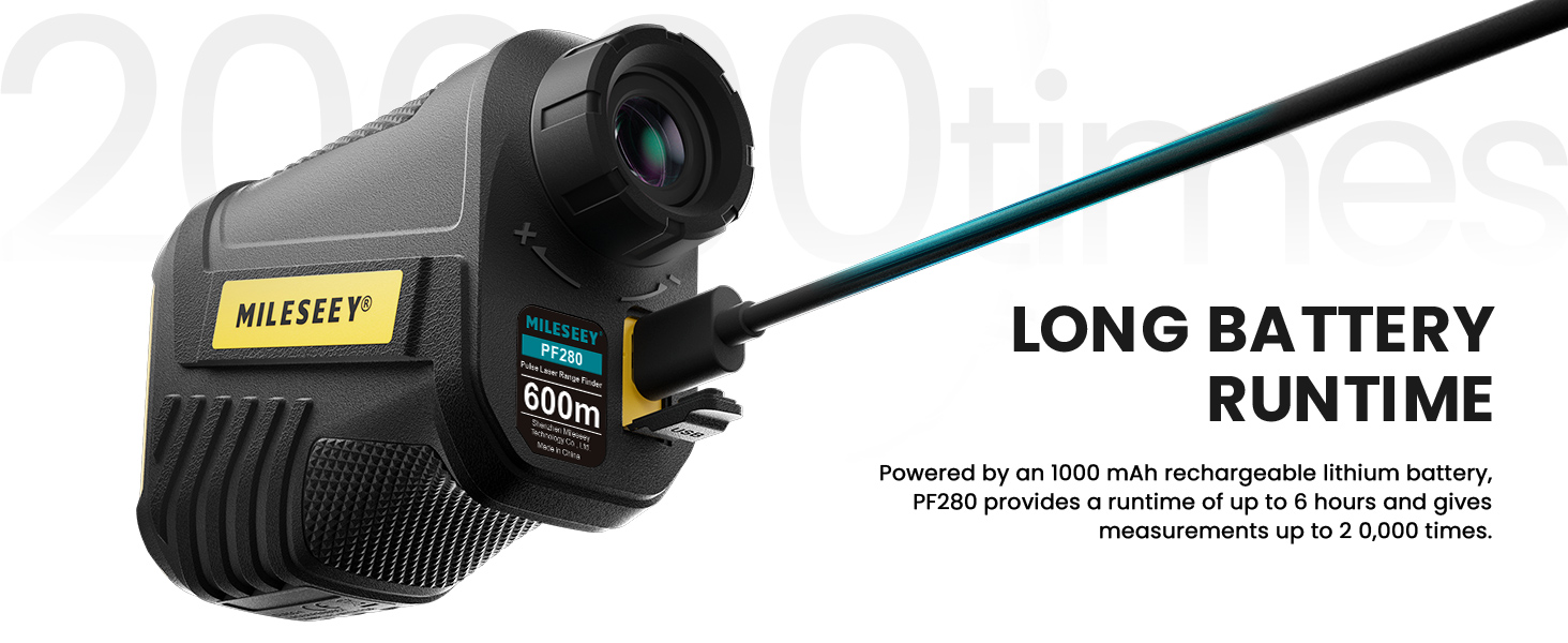 MiLESEEY Golf Rangefinder with Slope Compensation, High Precision Range