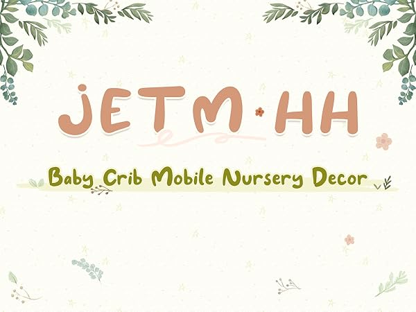 ドローイング『Baby Mobile』 Amazon.com : JETM·HH Baby Crib Mobile Arm Wooden Holder 30