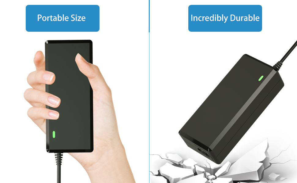 The charger is compact in size, sturdy and durable