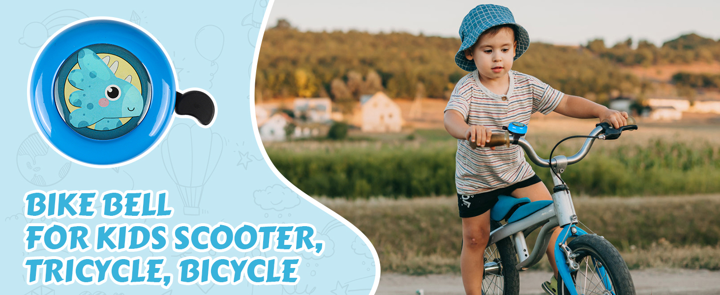 VICTGOAL Bike Bell for Kids with Loud Clear Sound, Bicycle Bell Scooter