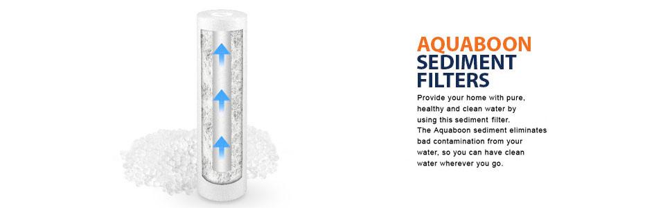 1 Micron 10" Sediment Water Filter For Any Standard RO Unit by Aquaboon