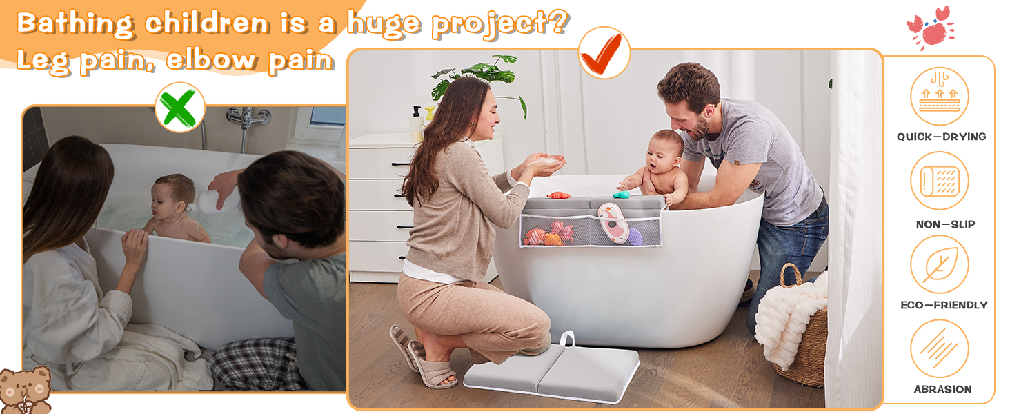 bath kneeler and elbow rest pad set