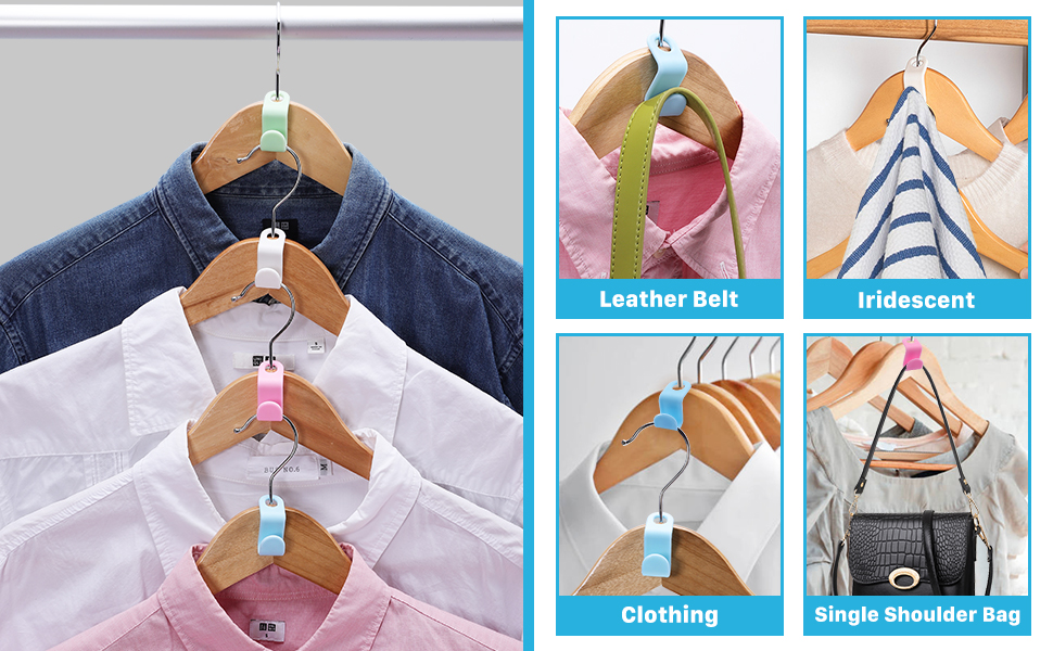 200PCS Clothes Hanger Connector Hooks
