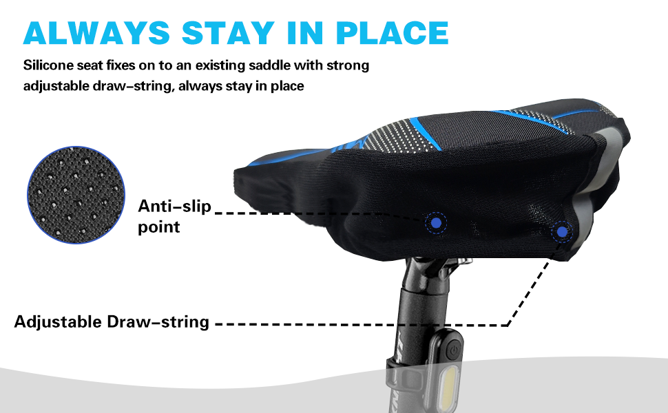 Padded Gel Bike Seat Cover