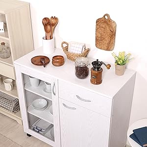 ホワイトキッチン収納 食器棚 Amazon｜不二貿易 食器棚 キッチン収納 幅43×奥行29×高さ44cm