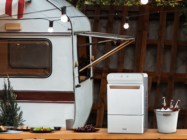Elegant compact design makes it portable and nicely fits RV