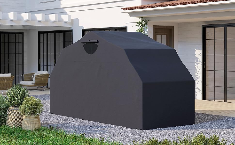 Outsunny Motorcycle Shelter, Motorbike Garage Waterproof