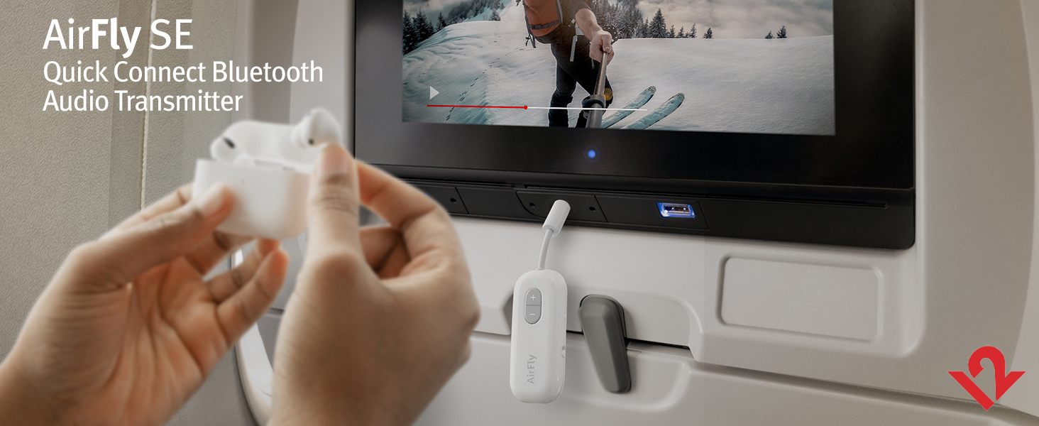 Twelve South 4353 Airfly SE Wireless Transmitter/Receiver with Audio