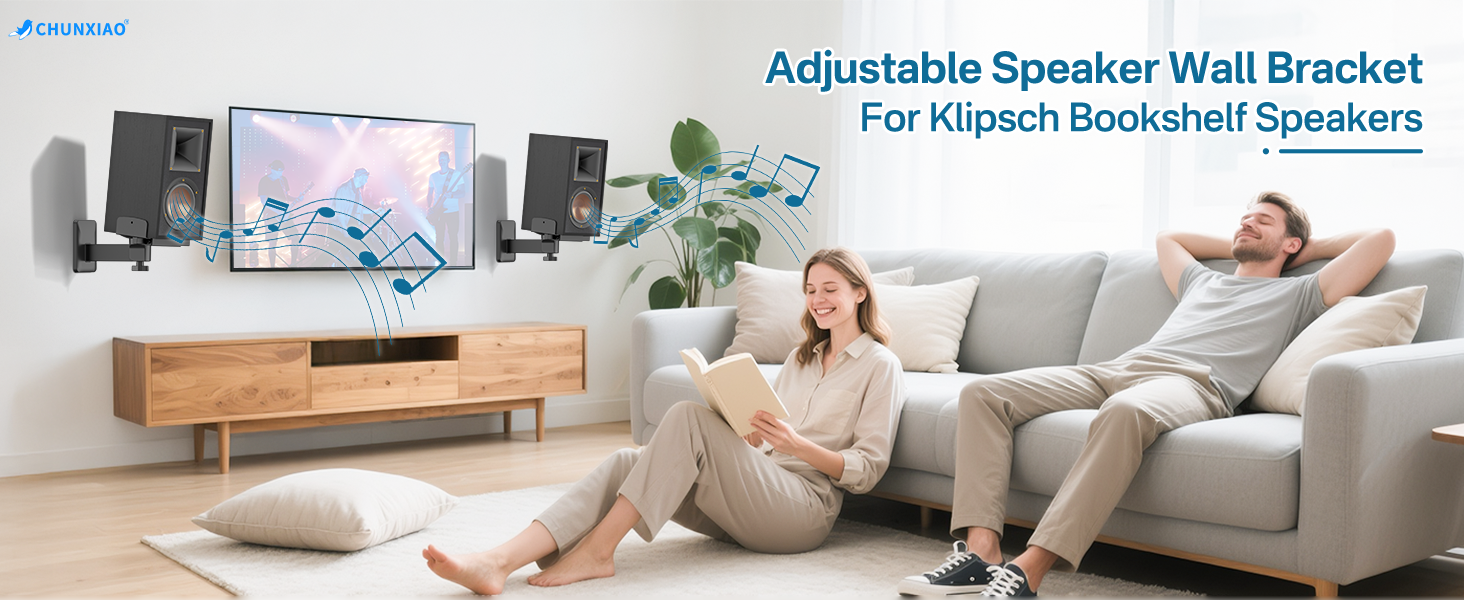 Adjustable Speaker Wall Bracket For Klipsch Bookshelf Speakers